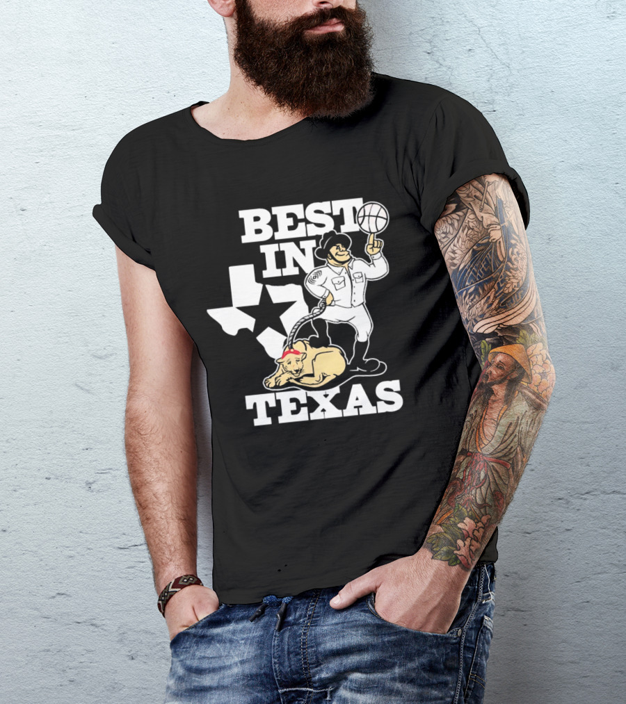 BEST IN TEXAS BASKETBALL STAR COWBOY AND PANTHER T-Shirt