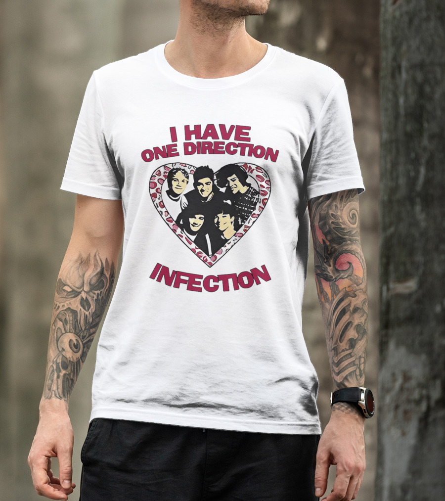 One Direction Infection Heart Fan T-Shirt