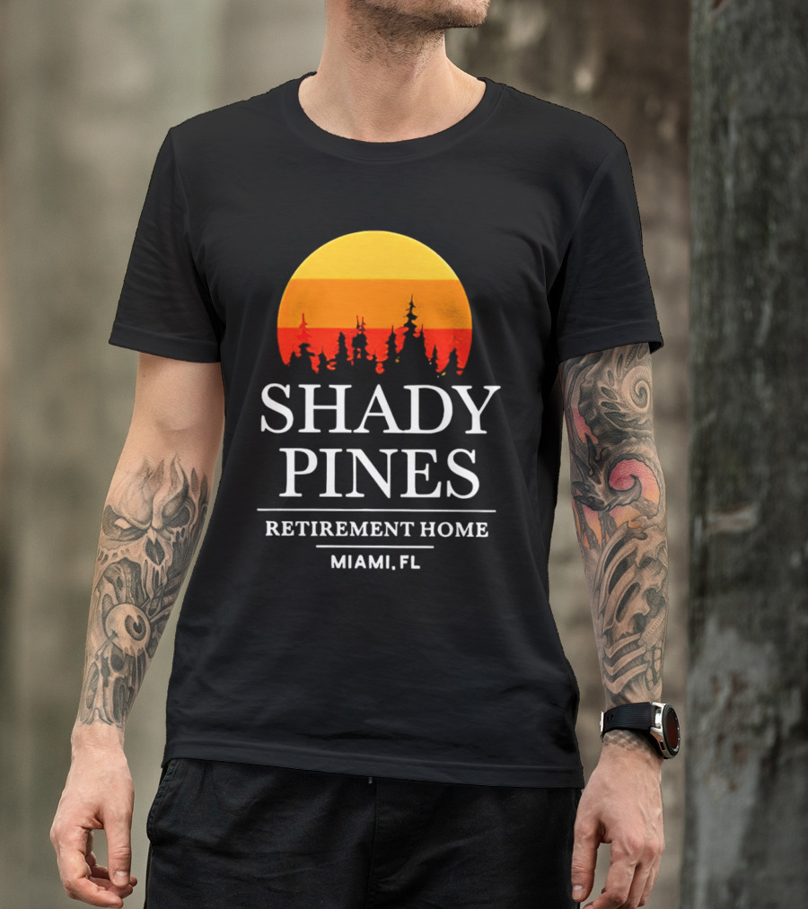 Shady Pines Retirement Home Miami FL Sunset T-Shirt