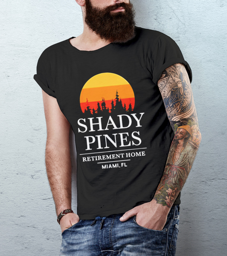 Shady Pines Retirement Home Miami FL Sunset T-Shirt