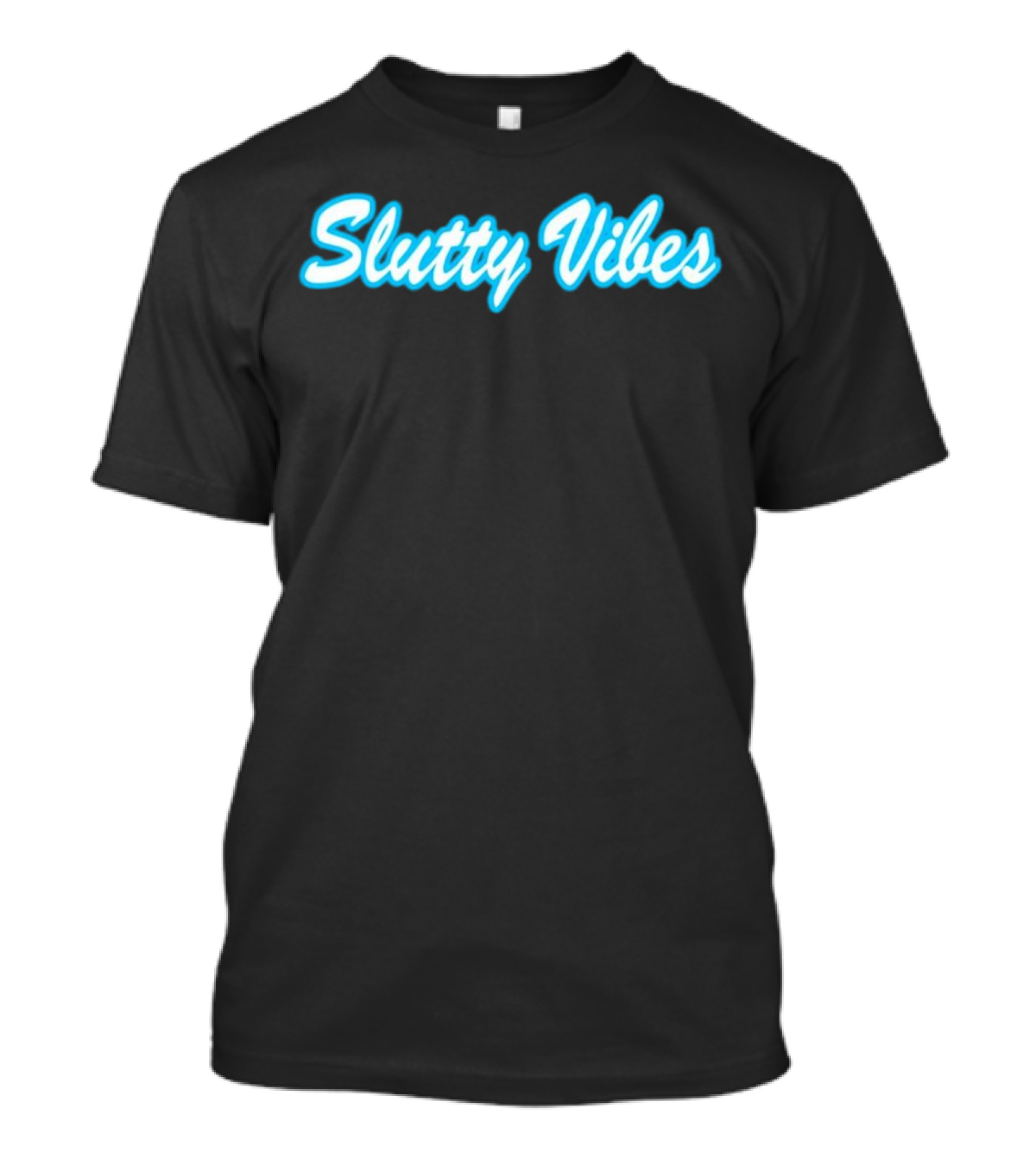 Slutty Vibes Neon Text T-Shirt
