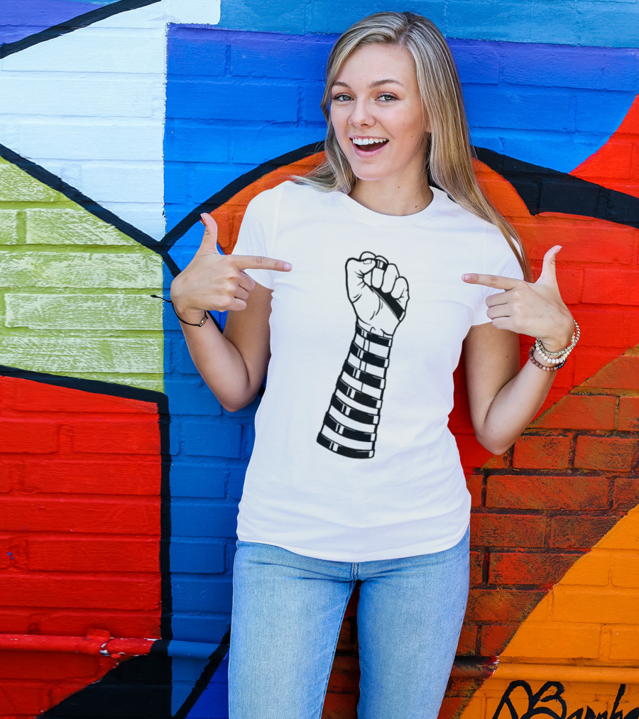 Strapped Fist With Black Bands Iconic T-Shirt
