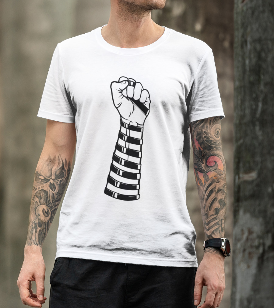 Strapped Fist With Black Bands Iconic T-Shirt