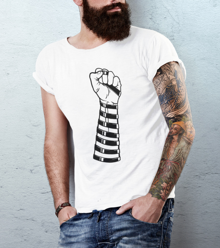 Strapped Fist With Black Bands Iconic T-Shirt