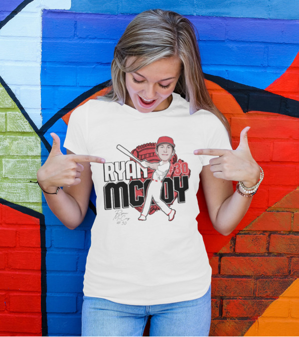 Ryan McCoy #30 Louisville Cardinals Baseball 2024 Signature T-Shirt
