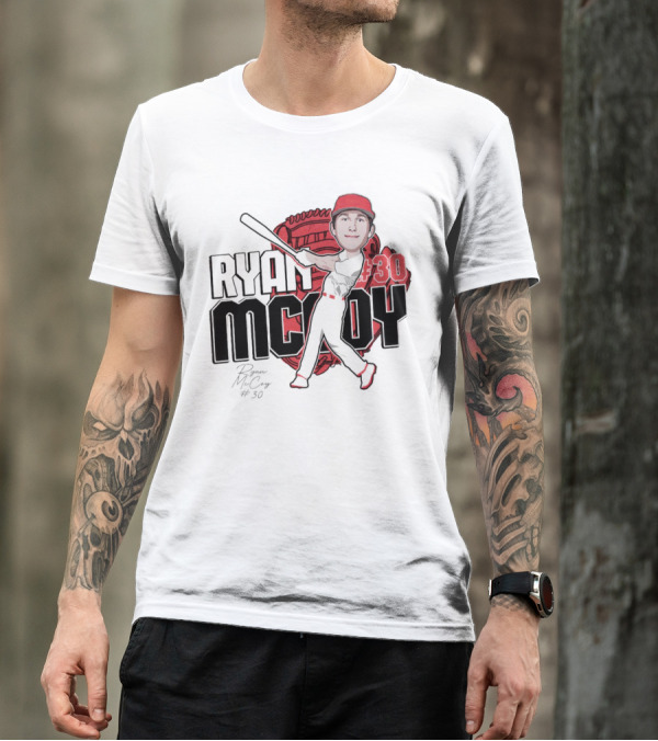 Ryan McCoy #30 Louisville Cardinals Baseball 2024 Signature T-Shirt