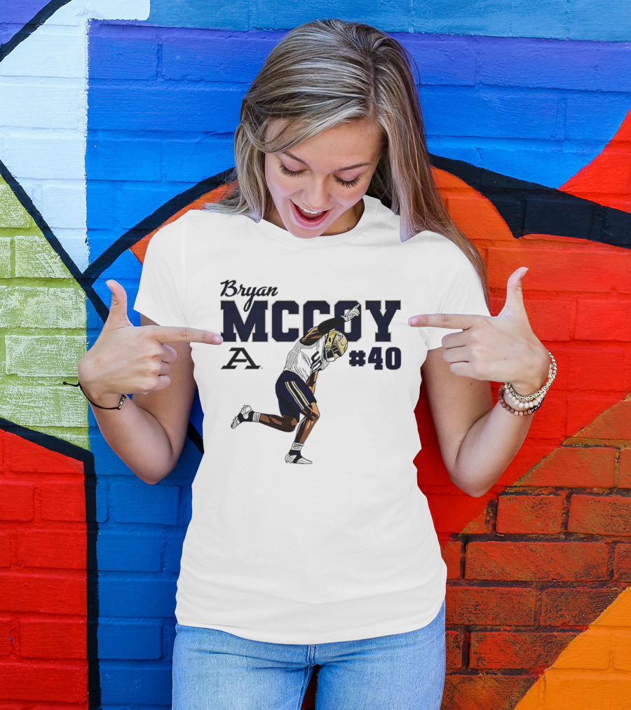 Bryan McCoy Akron Zips #40 NCAA Football T-Shirt