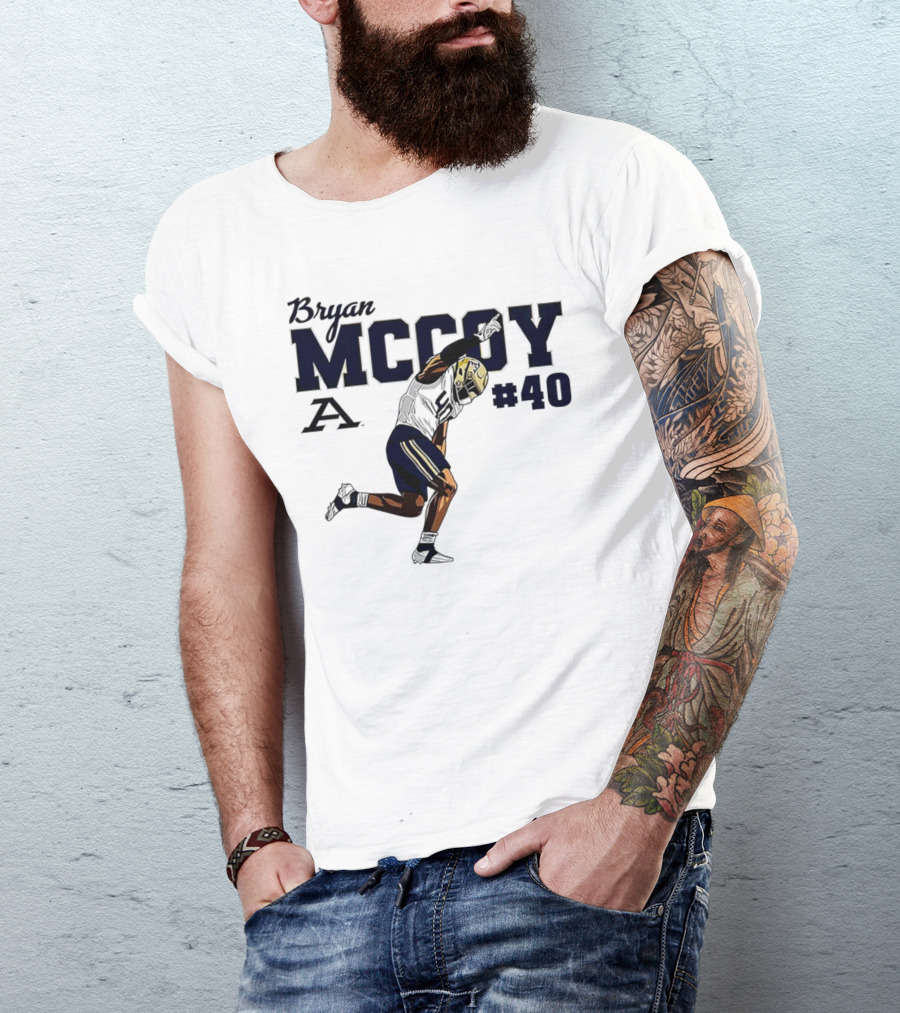 Bryan McCoy Akron Zips #40 NCAA Football T-Shirt