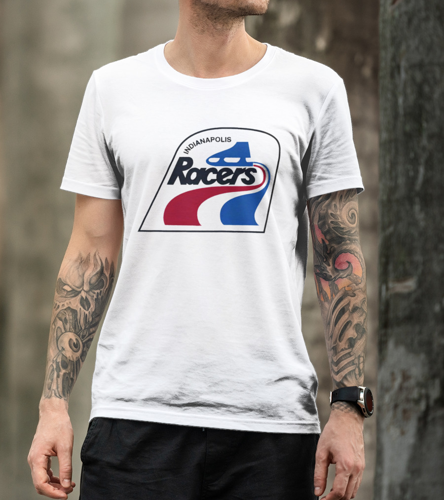Indianapolis Racers Logo World Hockey Association T-Shirt
