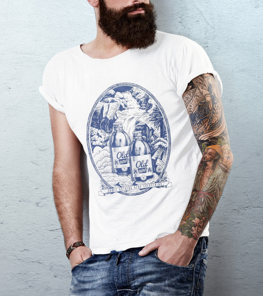 Old Row Stubby Waterfall Admit Nothing Deny Everything T-Shirt