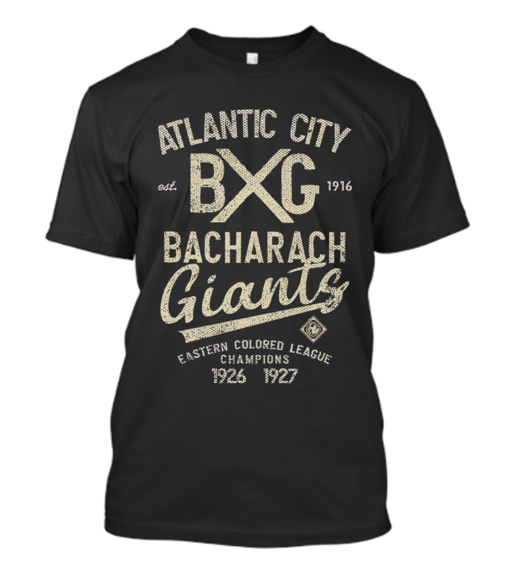 Atlantic City BXG Bacharach Giants Est. 1916 Eastern Colored League Champions 1926 1927 T-Shirt