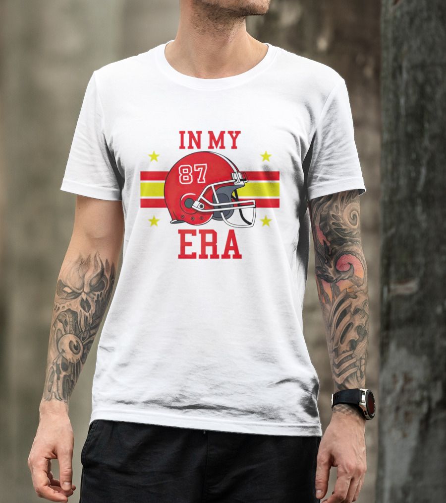 In My 87 Era Kansas City Chiefs Football Lovers Helmet Stars T-Shirt