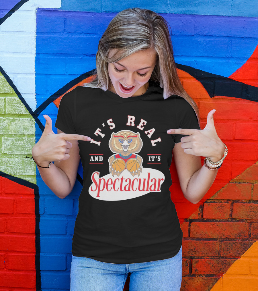 IT'S REAL AND IT'S SPECTACULAR BASKETBALL OWL WITH HOOP EYES T-Shirt