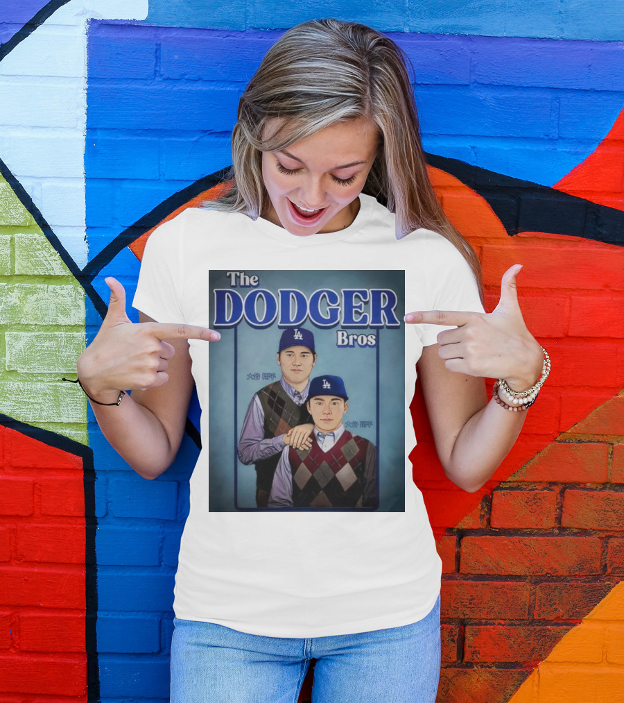 The Dodger Bros Ohtani And Yamamoto Los Angeles Baseball T-Shirt