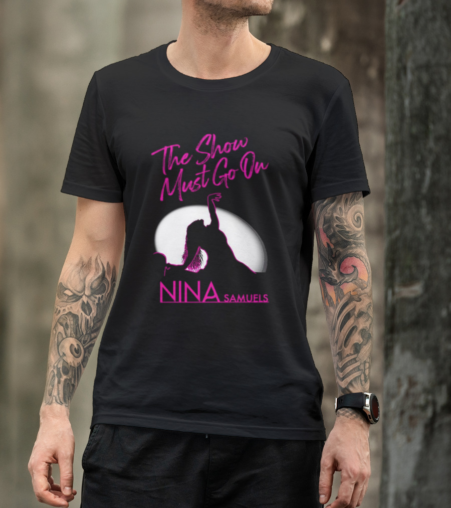 Nina Samuels The Show Must Go On Spotlight T-Shirt