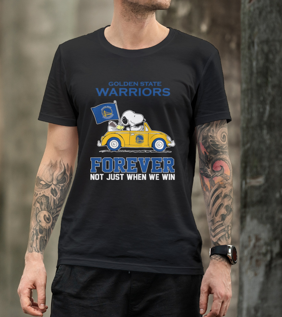 Golden State Warriors Snoopy Forever Not Just When We Win T-Shirt