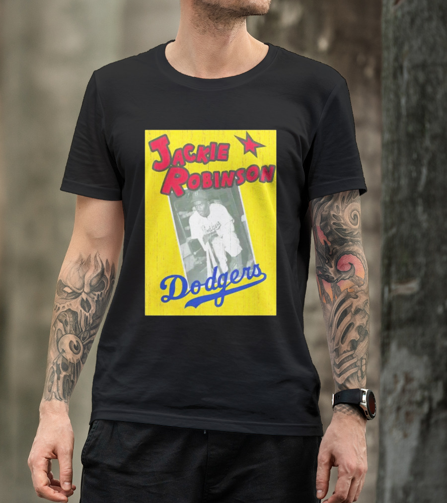 Brooklyn Dodgers Jackie Robinson Vintage Mitchell And Ness T-Shirt