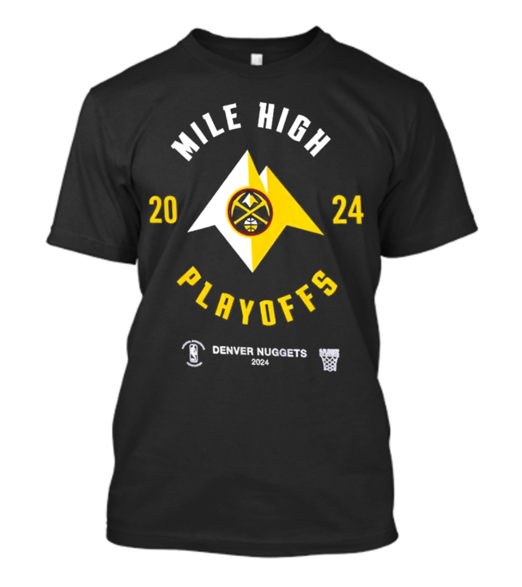 Denver Nuggets NBA Mile High 2024 Playoffs Basketball T-Shirt