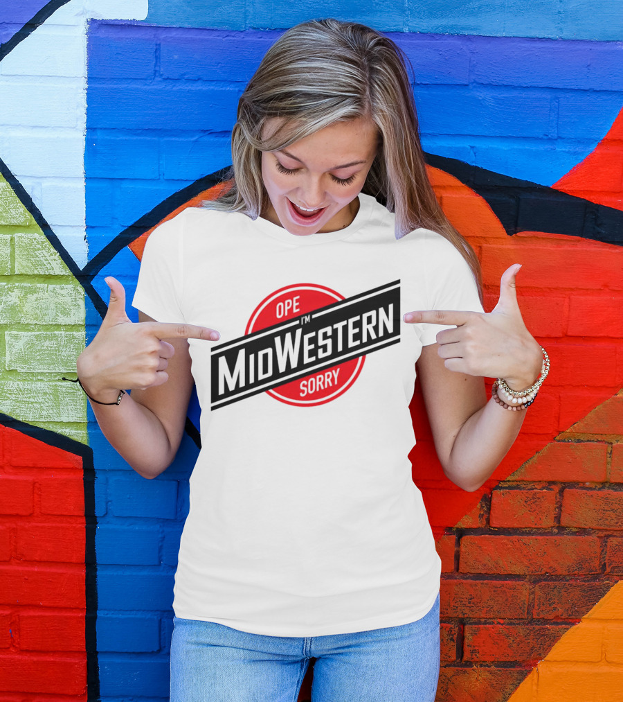 Ope I'm Sorry Midwestern Red Circle T-Shirt