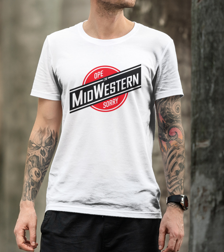 Ope I'm Sorry Midwestern Red Circle T-Shirt