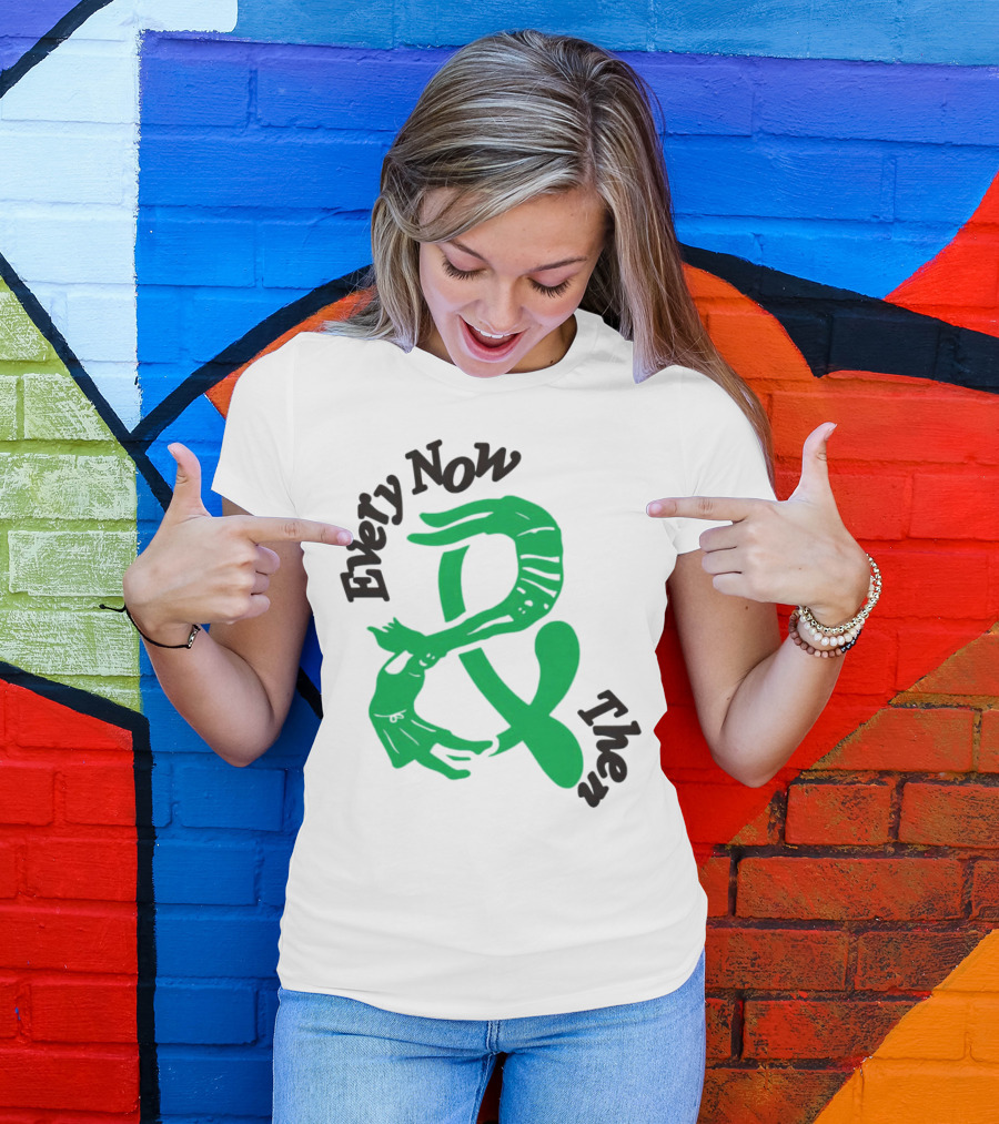 Every Now And Then Skeleton Green Dance T-Shirt