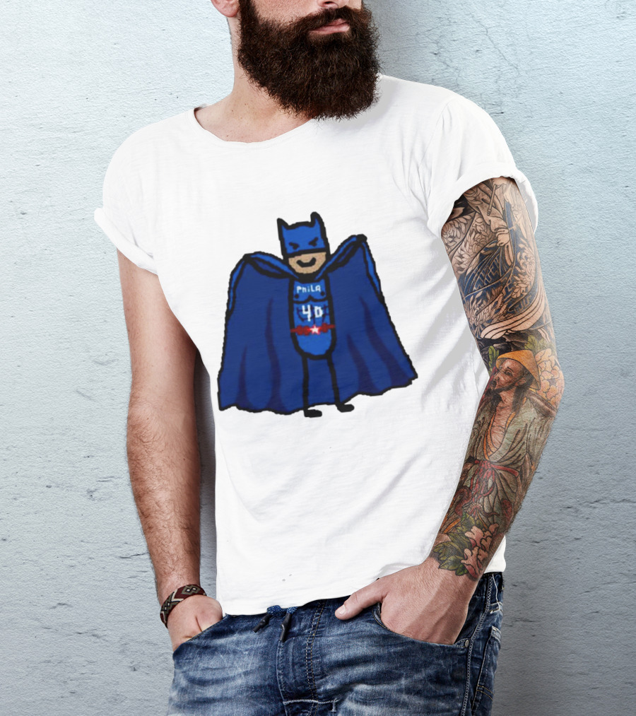 Nicolas Batum Man Batman Phila 40 T-Shirt