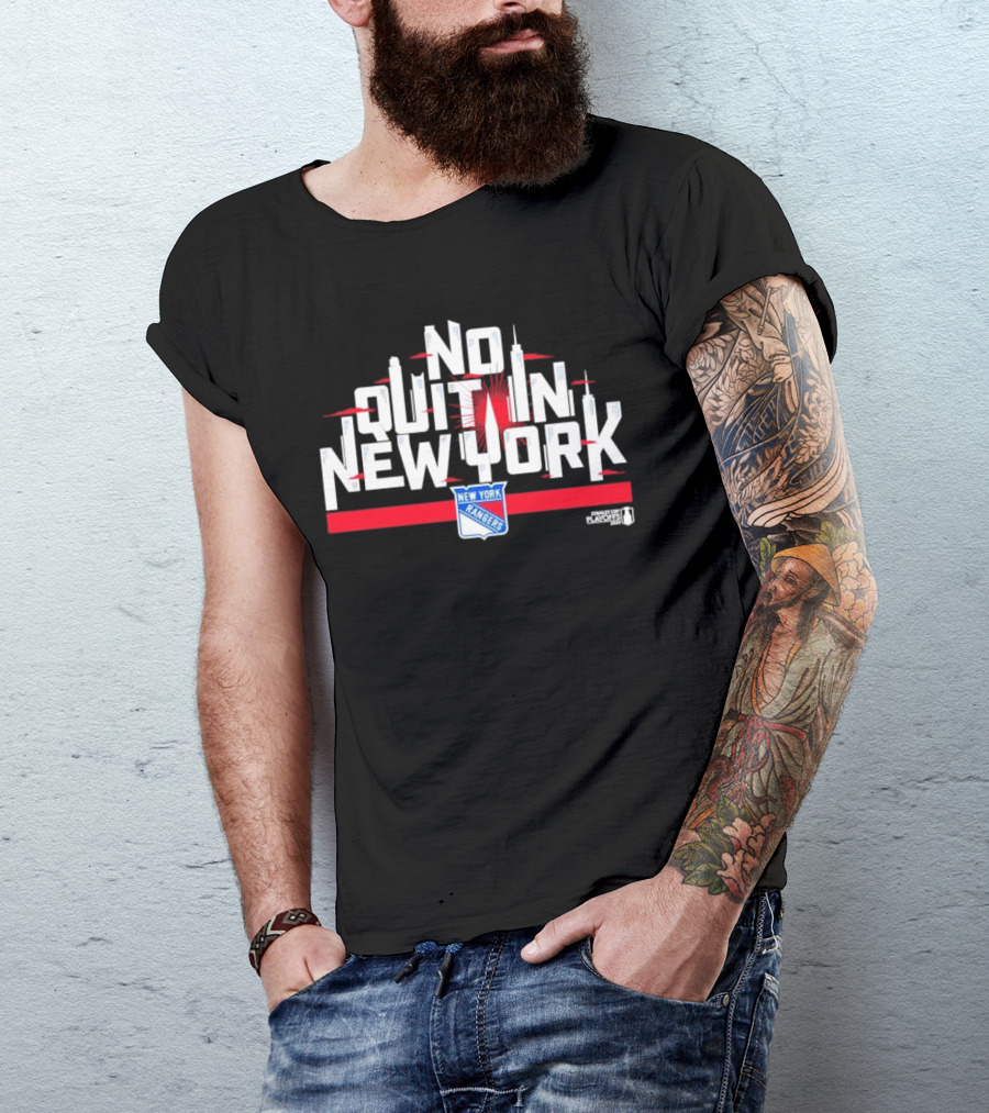 No Quit In New York Rangers Stanley Cup Playoffs NHL T-Shirt