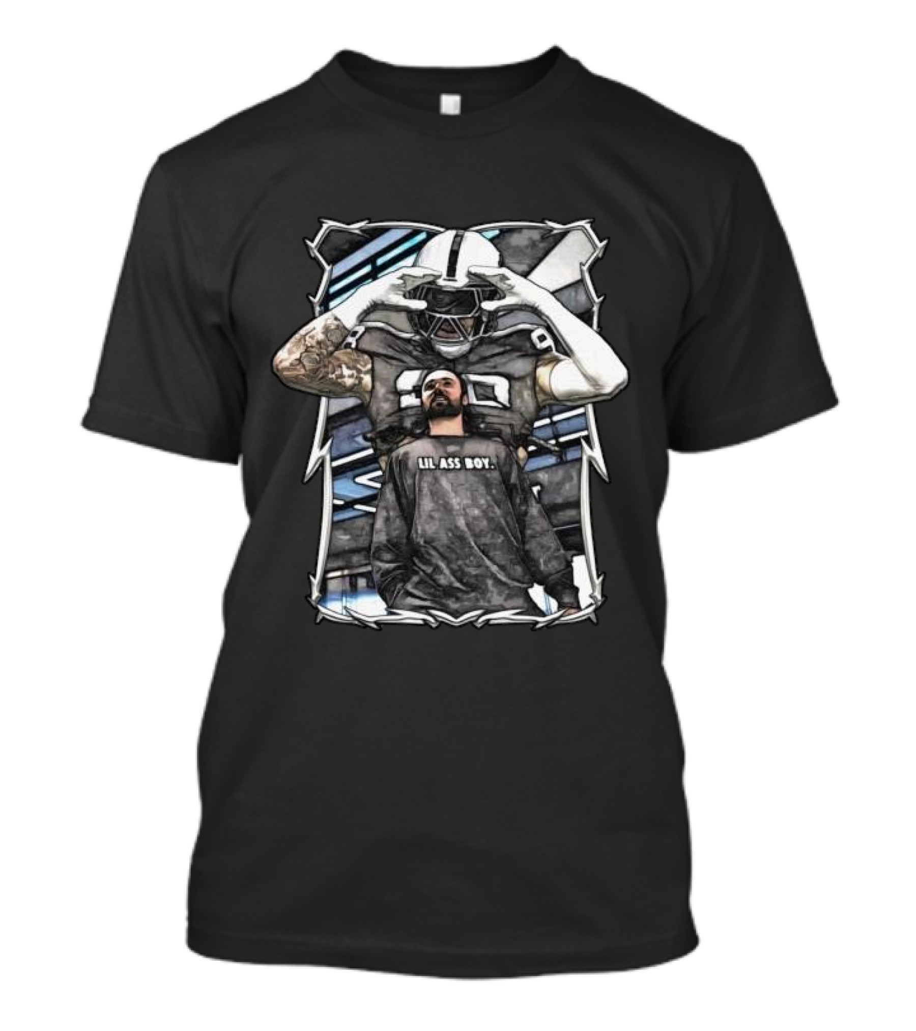 Lil Ass Boy Gardner Minshew Las Vegas Raiders Football Player With Helmet And Tattoo T-Shirt