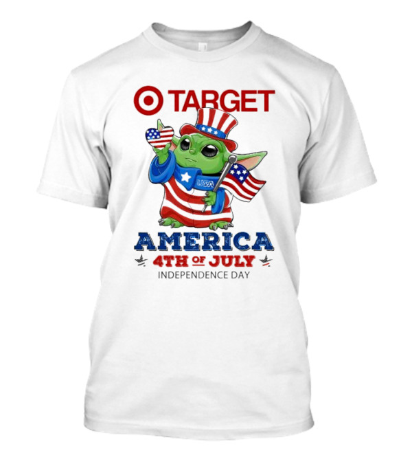 Target Baby Yoda USA America 4th Of July Independence Day T-Shirt