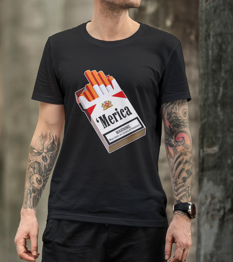 Merica Marlboro Warning Excess Of Freedom T-Shirt