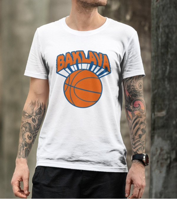 Bronson Baklava NY Knicks Basketball T-Shirt