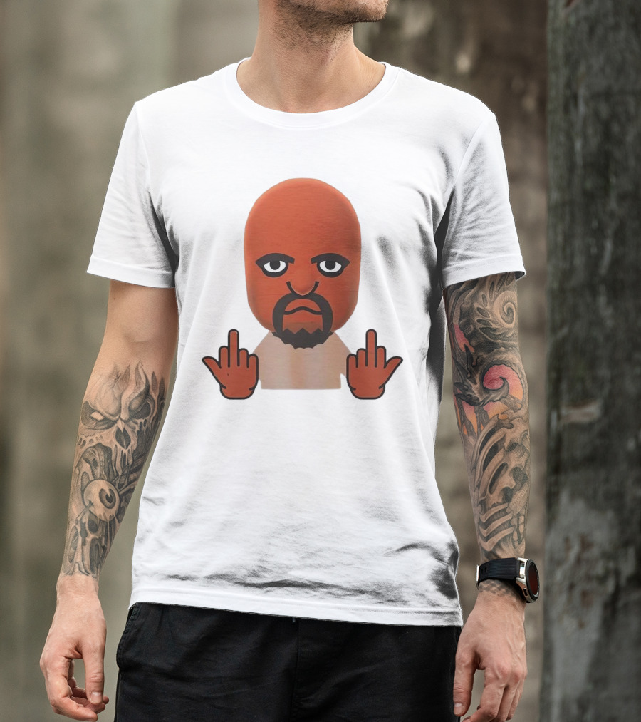 Mii Mood Funny Character With Hand Gesture T-Shirt