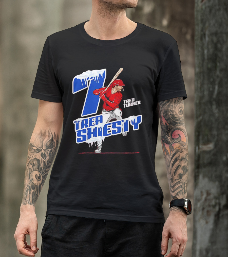 Trea Shiesty 7 Icy Trea Turner Philadelphia Phillies Baseball T-Shirt