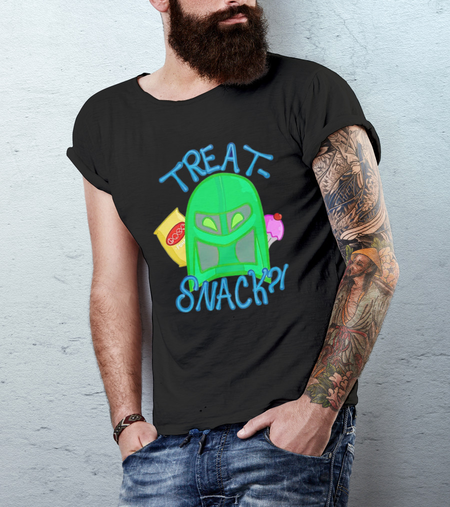 Treat Snack Helmet With Ice Cream And Space Snacks T-Shirt