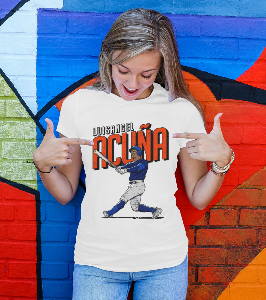 Luisangel Acuna Baseball Hitter Action T-Shirt