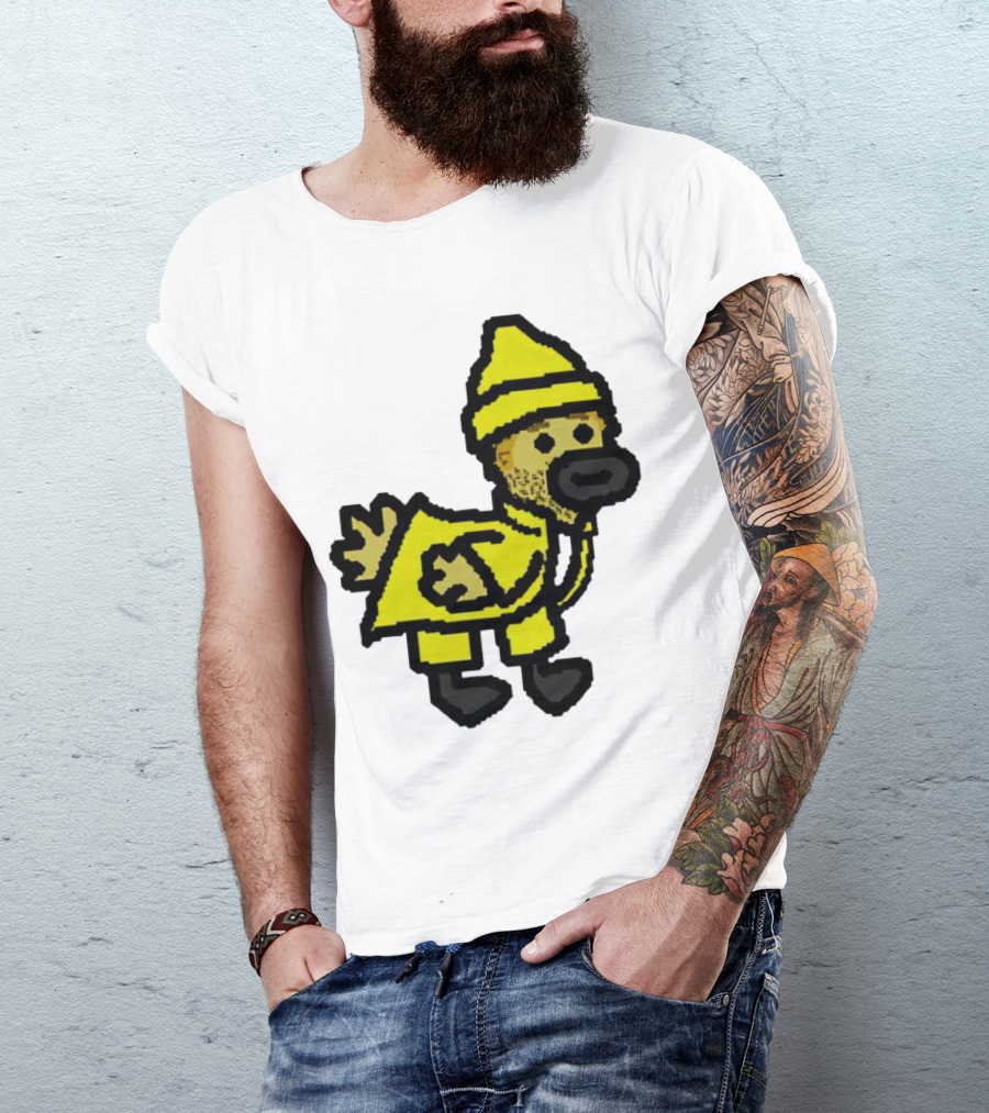 Fall Guy Gosling Bearded Yellow Raincoat Sprite T-Shirt