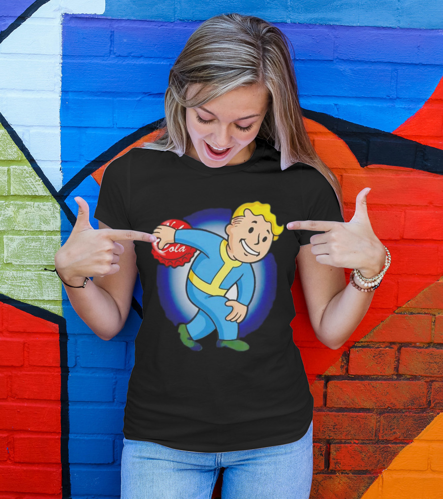 Vault Boy Nuka Cola Discobolus Pose T-Shirt