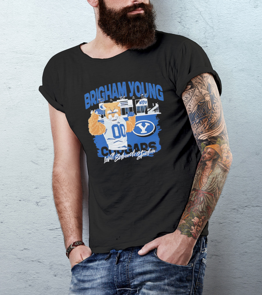 Brigham Young Cougars BYU Lavell Edwards Stadium T-Shirt