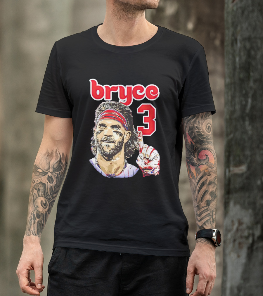 Bryce Harper 3 Finger Pose Fan T-Shirt