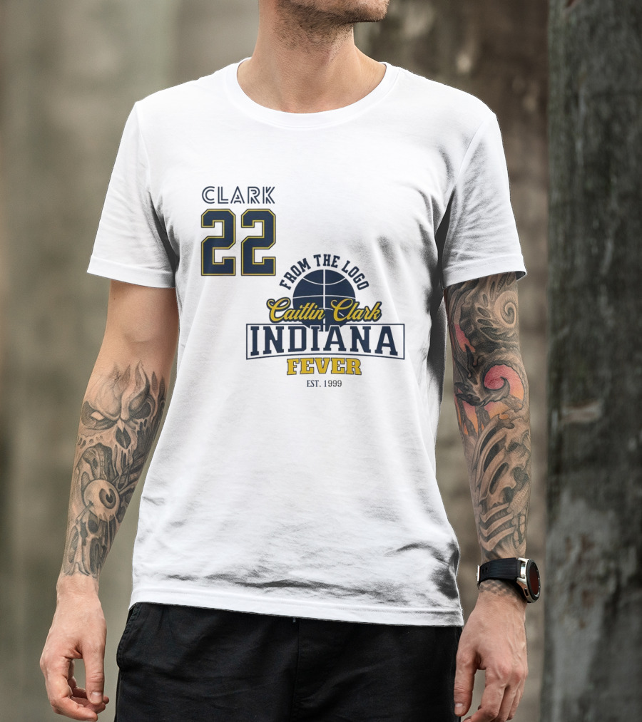 Clark 22 From The Logo Caitlin Clark Indiana Fever Est. 1999 Basketball T-Shirt