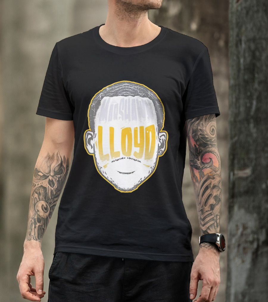 MarShawn Lloyd Face Illustration Football Packers Influence T-Shirt