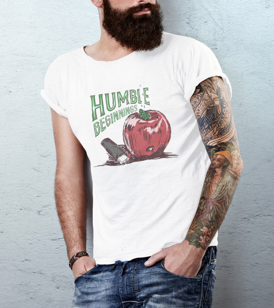 Humble Beginnings Apple With Pencil T-Shirt