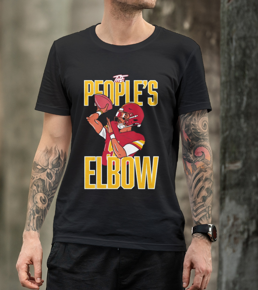 The People’s Elbow Washington Commanders Football Player Quarterback T-Shirt