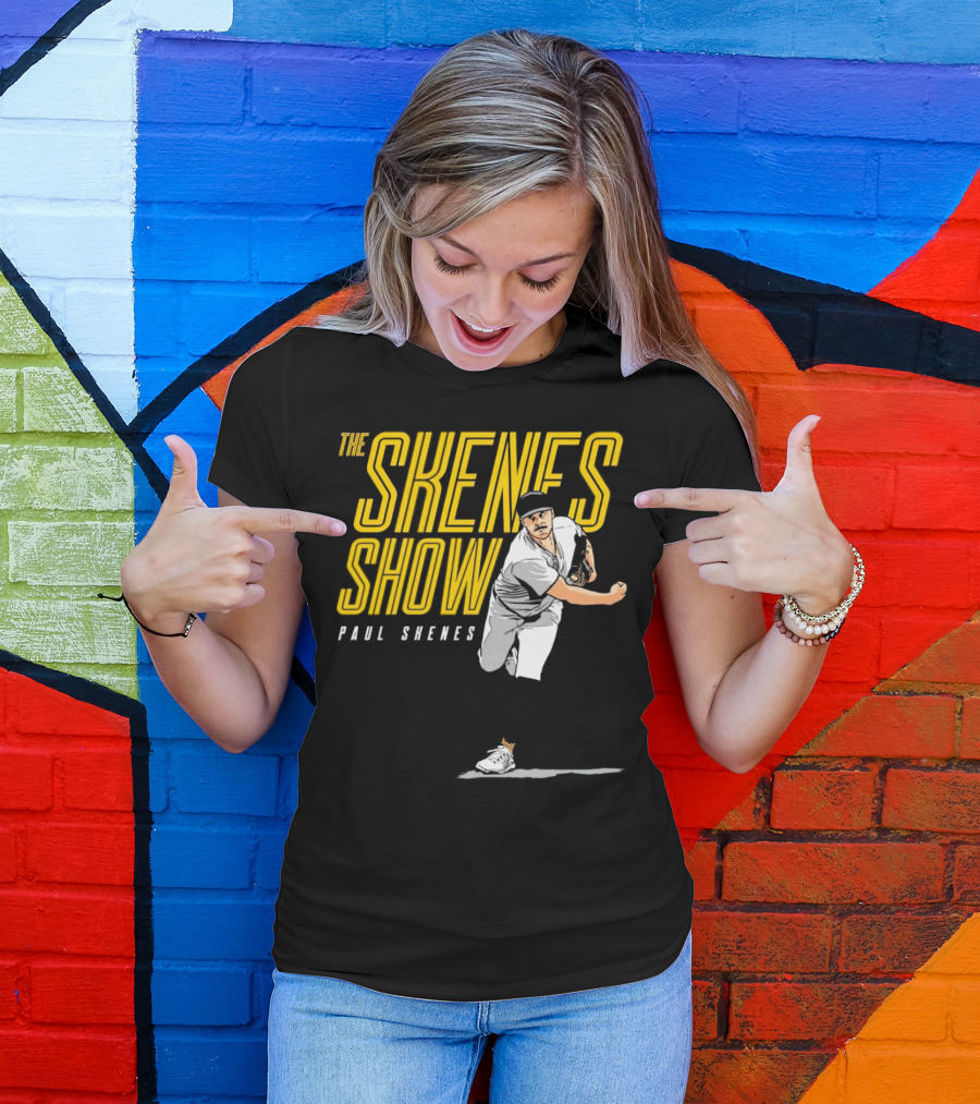 The Skenes Show Paul Skenes Pittsburgh Pirates Pitching Action T-Shirt
