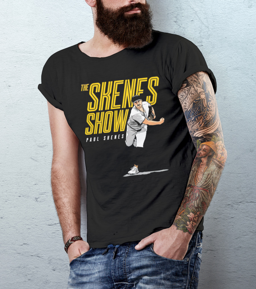 The Skenes Show Paul Skenes Pittsburgh Pirates Pitching Action T-Shirt