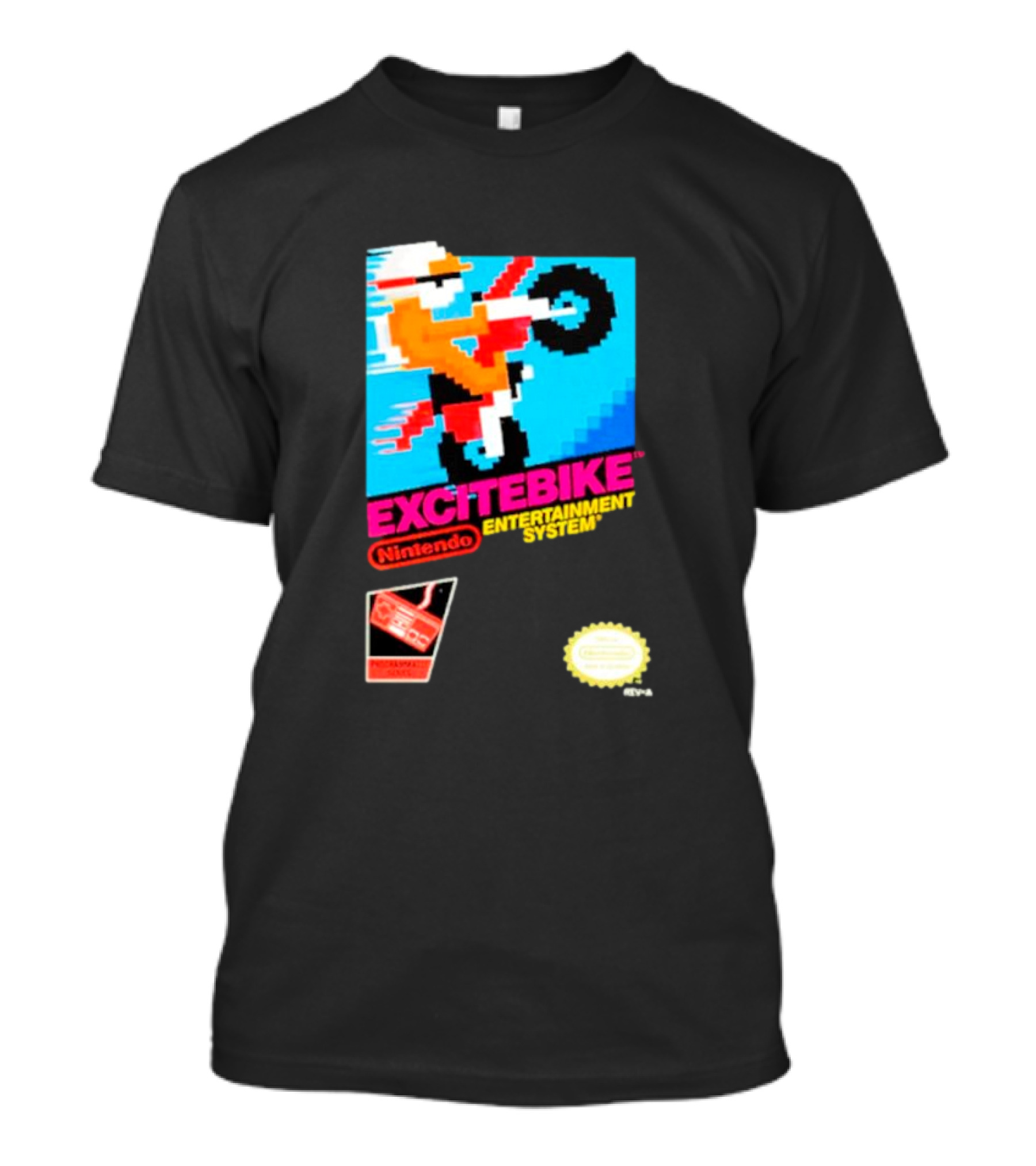 Nintendo Excitebike Entertainment System Classic Game Retro T-Shirt