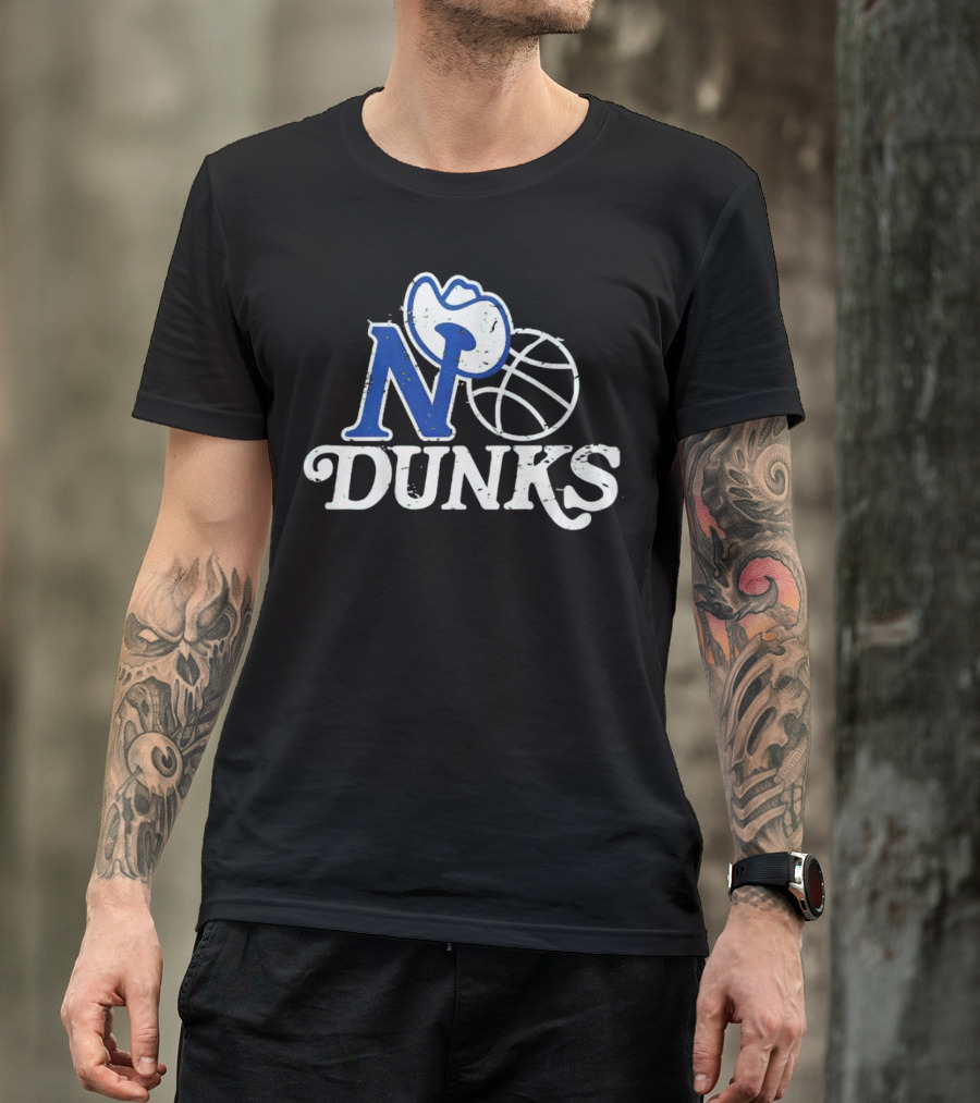 Dallas Mavericks No Dunks Cowboy Basketball T-Shirt