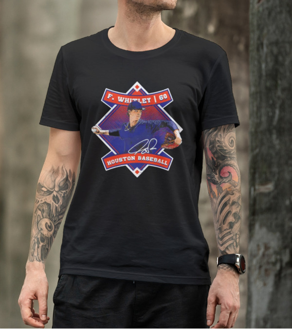F. Whitley 60 Houston Baseball T-Shirt