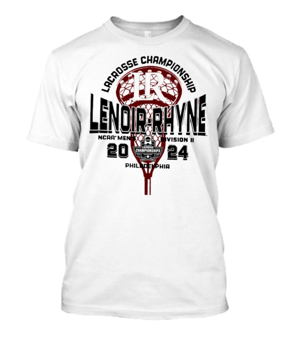 Lenoir-Rhyne 2024 NCAA Men's Division II Lacrosse Championship Philadelphia T-Shirt