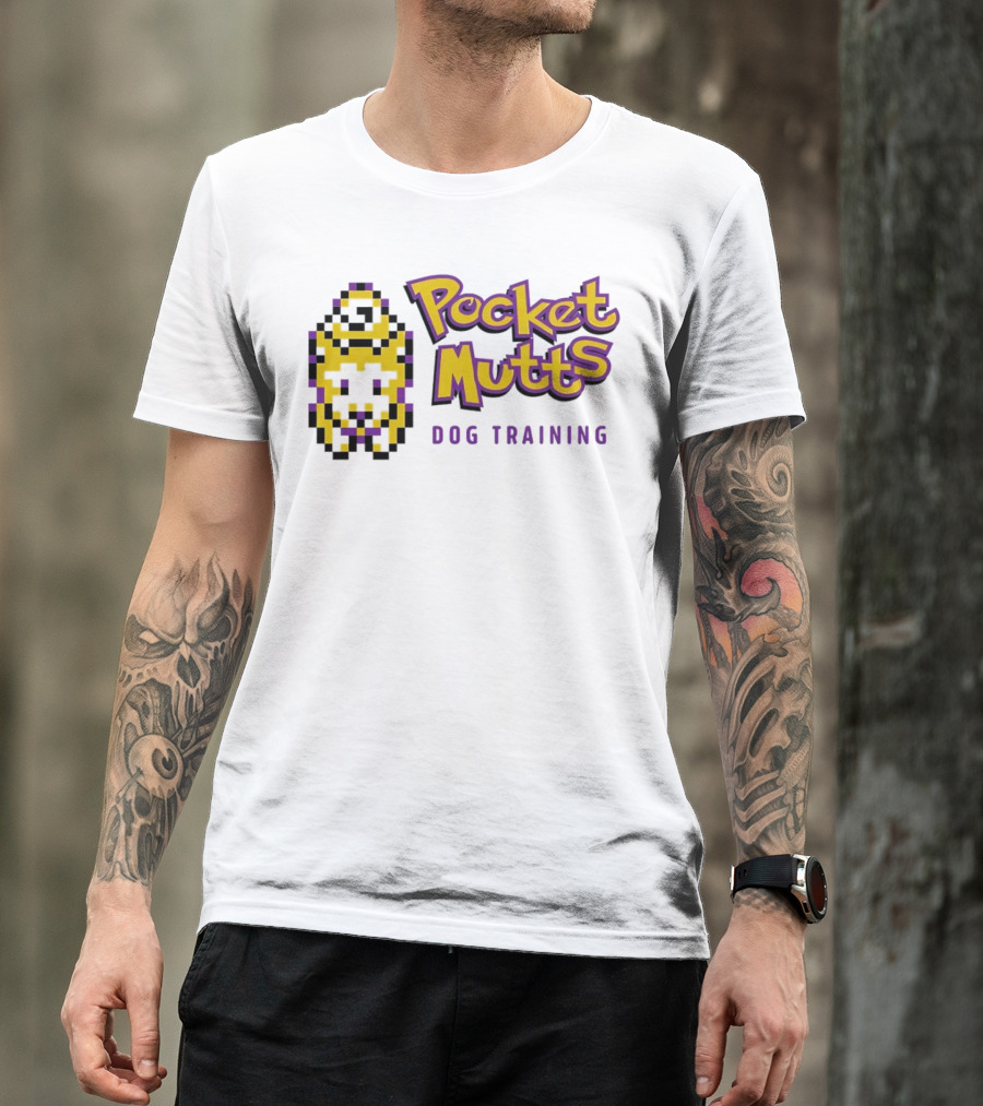 Pocket Mutts Dog Training Pixel T-Shirt